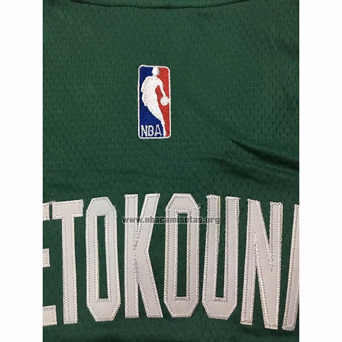 Camiseta Milwaukee Bucks Giannis Antetokounmpo NO 34 Icon 2020-21 Verde